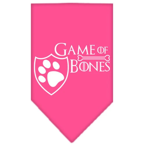 Pet and Dog Bandana Screen Printed, "Game of Bones" - Image 3
