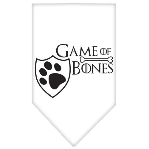 Pet and Dog Bandana Screen Printed, "Game of Bones" - Image 5