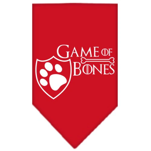 Pet and Dog Bandana Screen Printed, "Game of Bones" - Image 6