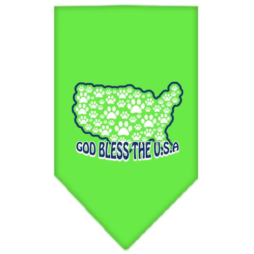 Pet and Dog Bandana Screen Printed, "God Bless The USA" - Image 10