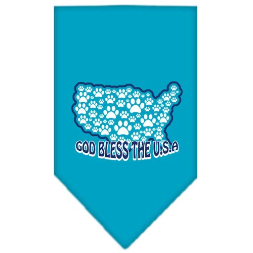Pet and Dog Bandana Screen Printed, "God Bless The USA" - Image 5