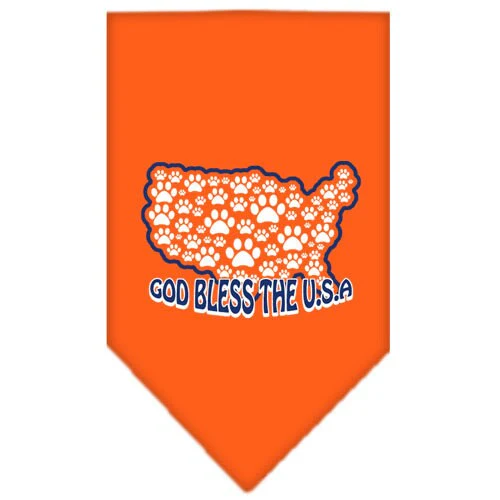 Pet and Dog Bandana Screen Printed, "God Bless The USA" - Image 6