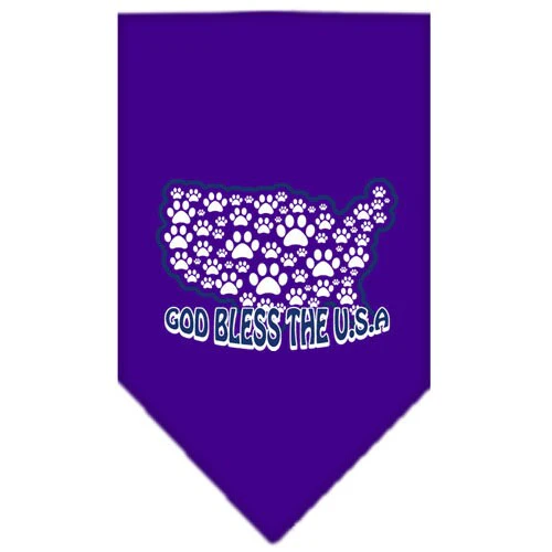 Pet and Dog Bandana Screen Printed, "God Bless The USA" - Image 7