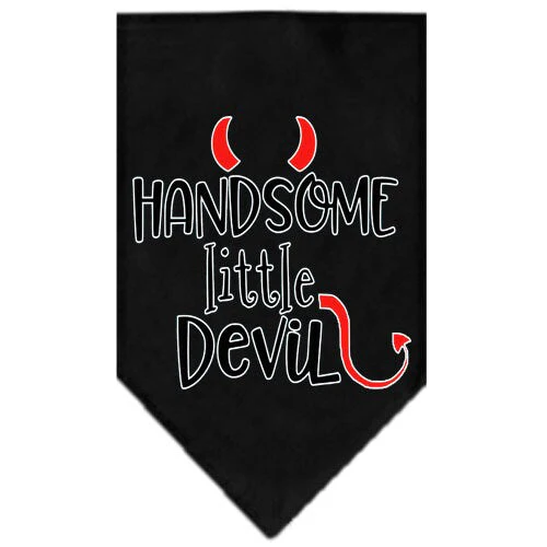 Pet and Dog Bandana Screen Printed, "Handsome Little Devil" - Image 2