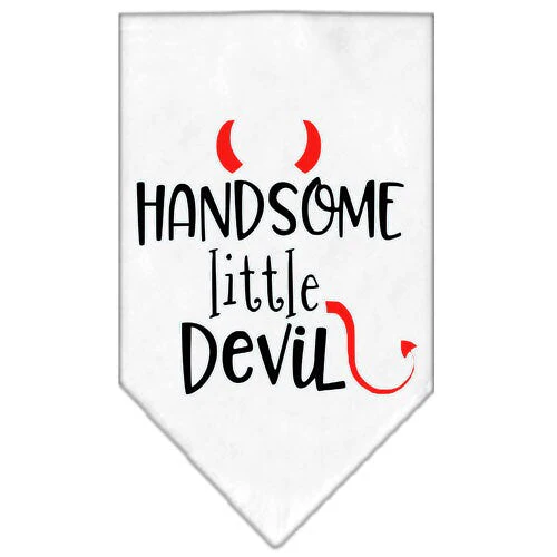 Pet and Dog Bandana Screen Printed, "Handsome Little Devil" - Image 6