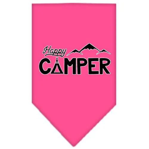 Pet and Dog Bandana Screen Printed, "Happy Camper" - Image 3