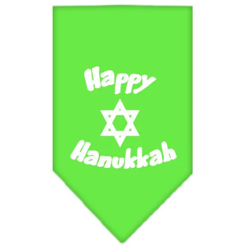 Pet and Dog Bandana Screen Printed, "Happy Hanukkah" - Image 10