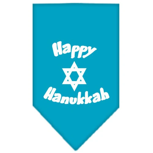 Pet and Dog Bandana Screen Printed, "Happy Hanukkah" - Image 5