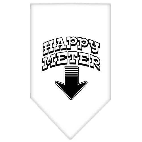 Pet and Dog Bandana Screen Printed, "Happy Meter" - Image 3