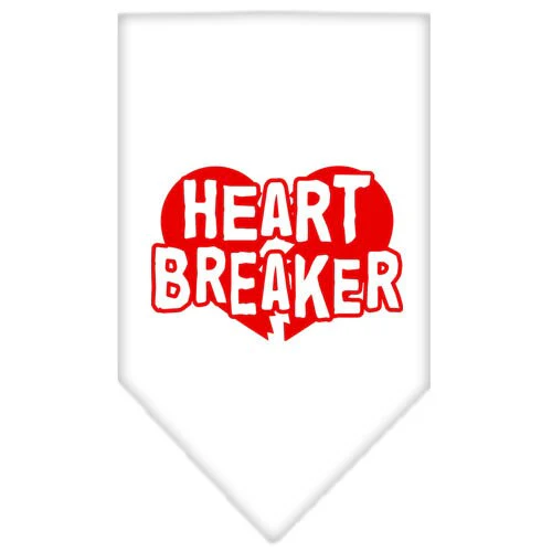 Pet and Dog Bandana Screen Printed, "Heart Breaker" - Image 3