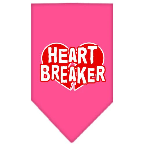 Pet and Dog Bandana Screen Printed, "Heart Breaker" - Image 6
