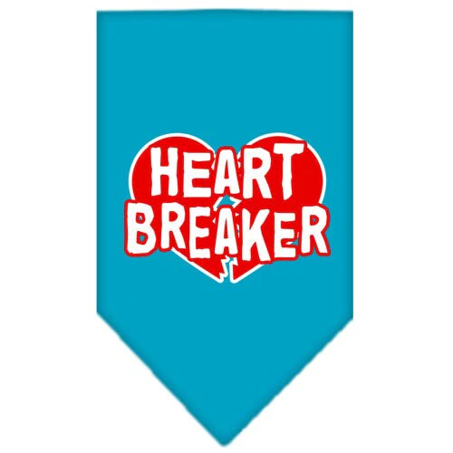 Pet and Dog Bandana Screen Printed, "Heart Breaker" - Image 9