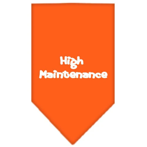 Pet and Dog Bandana Screen Printed, "High Maintenance" - Image 10