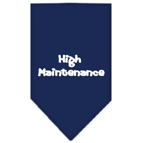 Pet and Dog Bandana Screen Printed, "High Maintenance" - Image 2