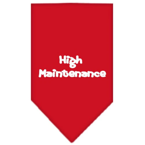 Pet and Dog Bandana Screen Printed, "High Maintenance" - Image 3