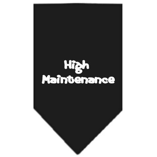 Pet and Dog Bandana Screen Printed, "High Maintenance" - Image 4