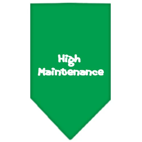 Pet and Dog Bandana Screen Printed, "High Maintenance" - Image 7