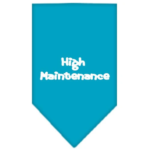 Pet and Dog Bandana Screen Printed, "High Maintenance" - Image 9