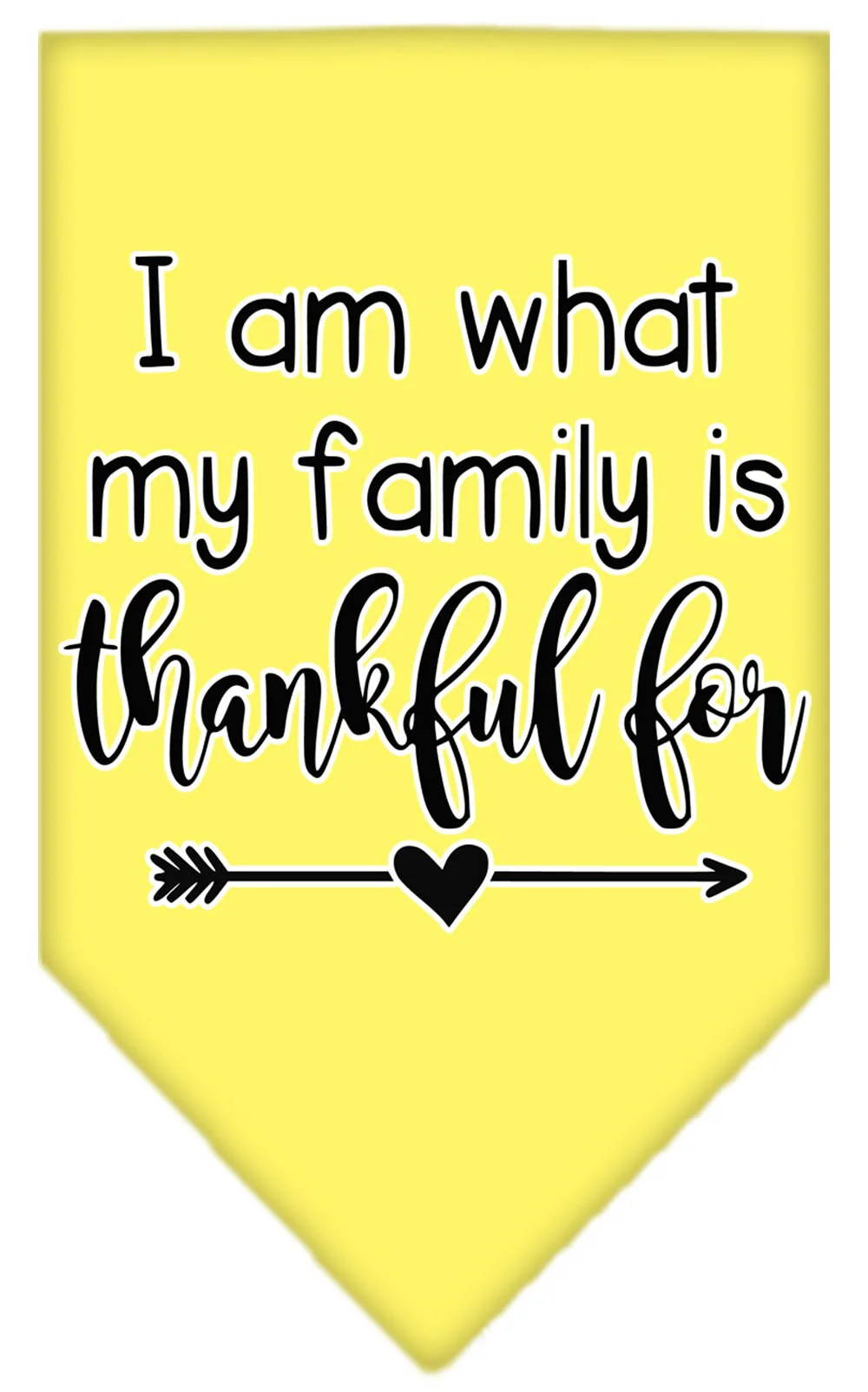 Pet and Dog Bandana Screen Printed, "I Am What My Family Is Thankful For" - Image 6