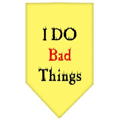 Pet and Dog Bandana Screen Printed, "I Do Bad Things" - Image 10