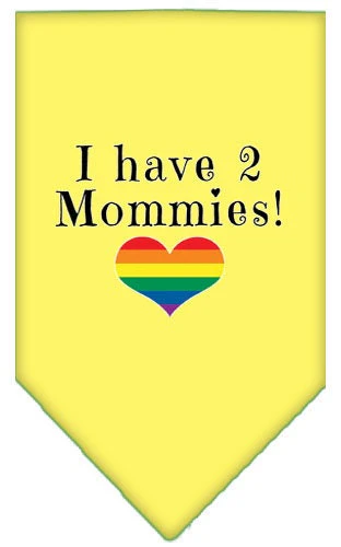 Pet and Dog Bandana Screen Printed, "I Have 2 Mommies" - Image 6