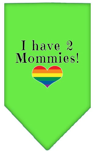 Pet and Dog Bandana Screen Printed, "I Have 2 Mommies" - Image 7