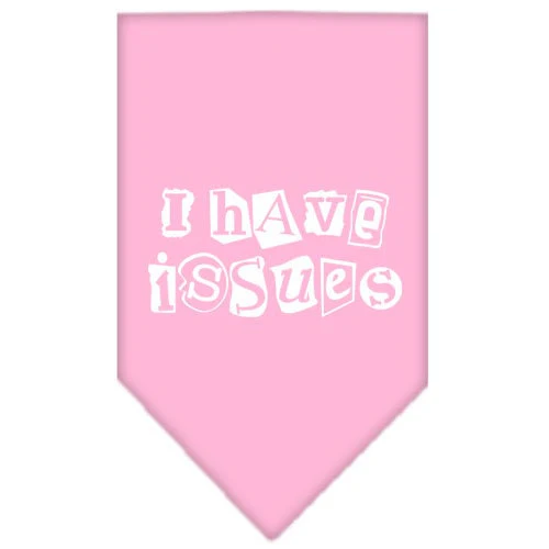 Pet and Dog Bandana Screen Printed, "I Have Issues" - Image 10