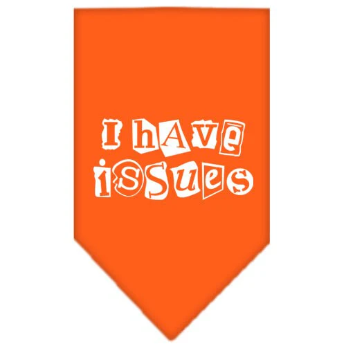 Pet and Dog Bandana Screen Printed, "I Have Issues" - Image 7
