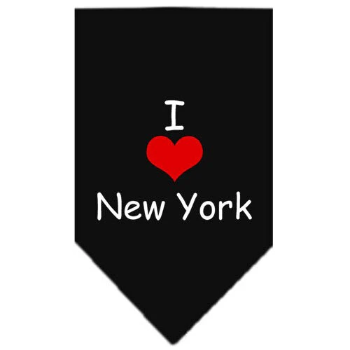 Pet and Dog Bandana Screen Printed, "I Heart NY" - Image 2