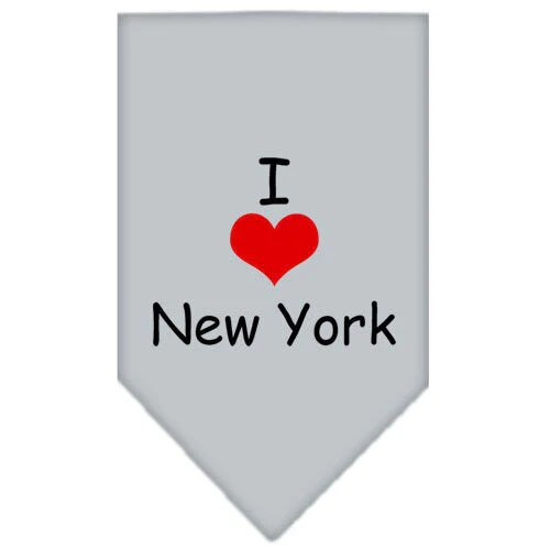 Pet and Dog Bandana Screen Printed, "I Heart NY" - Image 3