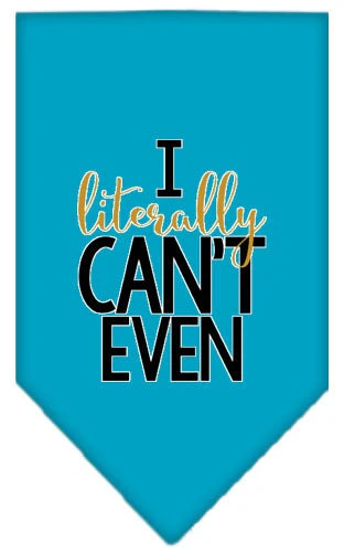 Pet and Dog Bandana Screen Printed, "I Literally Can't Even" - Image 5