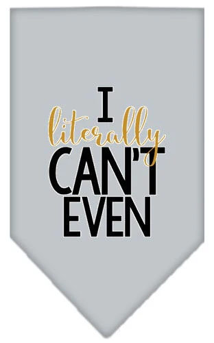 Pet and Dog Bandana Screen Printed, "I Literally Can't Even" - Image 6