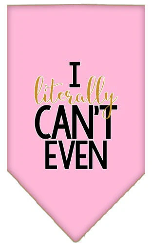 Pet and Dog Bandana Screen Printed, "I Literally Can't Even" - Image 9