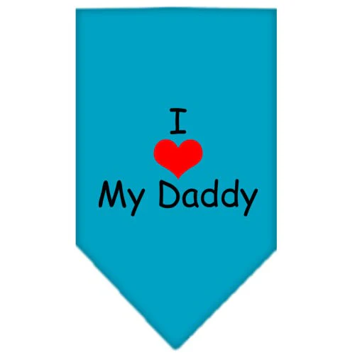 Pet and Dog Bandana Screen Printed, "I Love My Daddy" - Image 10