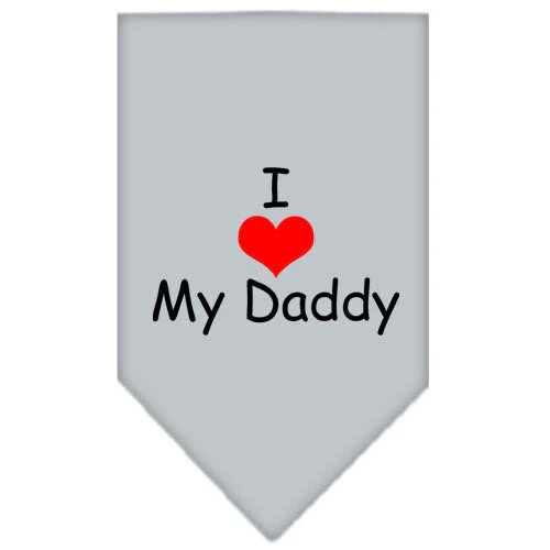 Pet and Dog Bandana Screen Printed, "I Love My Daddy" - Image 8