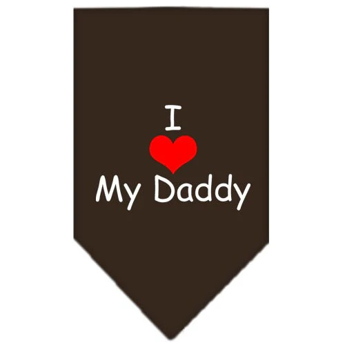Pet and Dog Bandana Screen Printed, "I Love My Daddy" - Image 9