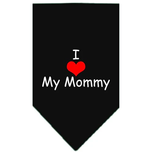Pet and Dog Bandana Screen Printed, "I Love My Mommy" - Image 3