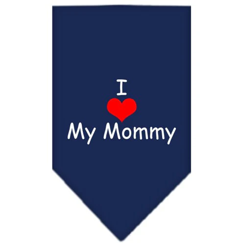 Pet and Dog Bandana Screen Printed, "I Love My Mommy" - Image 4