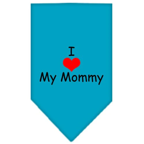 Pet and Dog Bandana Screen Printed, "I Love My Mommy" - Image 5