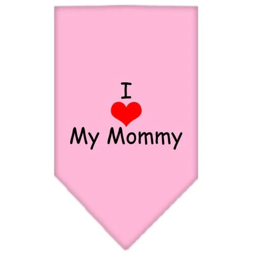 Pet and Dog Bandana Screen Printed, "I Love My Mommy" - Image 6