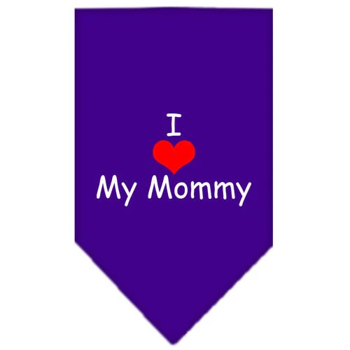 Pet and Dog Bandana Screen Printed, "I Love My Mommy" - Image 7