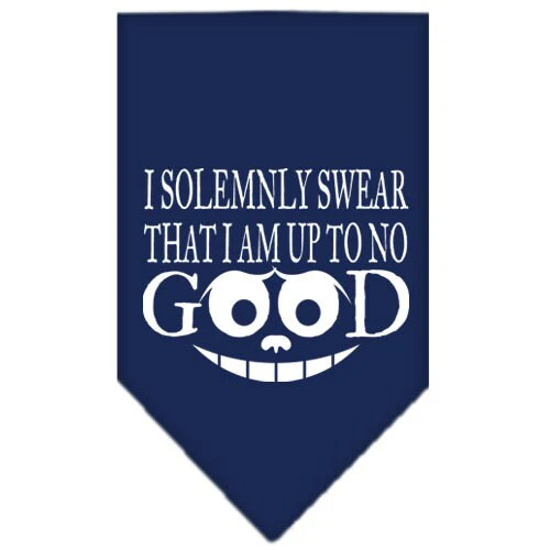 Pet and Dog Bandana Screen Printed, "I Solemnly Swear That I Am Up To No Good" - Image 10