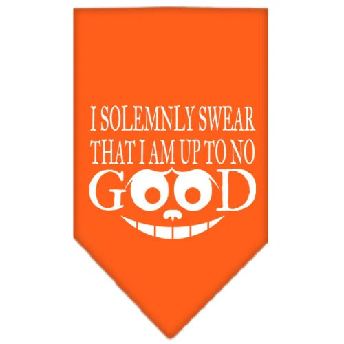 Pet and Dog Bandana Screen Printed, "I Solemnly Swear That I Am Up To No Good" - Image 6