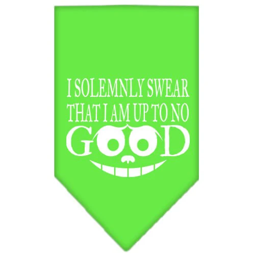 Pet and Dog Bandana Screen Printed, "I Solemnly Swear That I Am Up To No Good" - Image 9