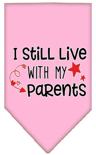 Pet and Dog Bandana Screen Printed, "I Still Live With My Parents" - Image 10