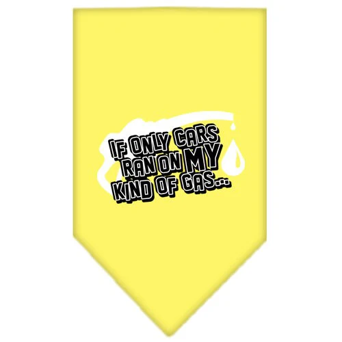 Pet and Dog Bandana Screen Printed, "If Only Cars Ran On My Kind Of Gas" - Image 5
