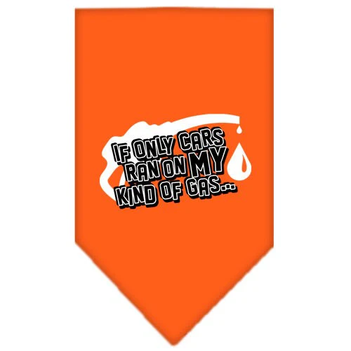 Pet and Dog Bandana Screen Printed, "If Only Cars Ran On My Kind Of Gas" - Image 7