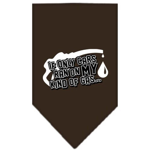 Pet and Dog Bandana Screen Printed, "If Only Cars Ran On My Kind Of Gas" - Image 9