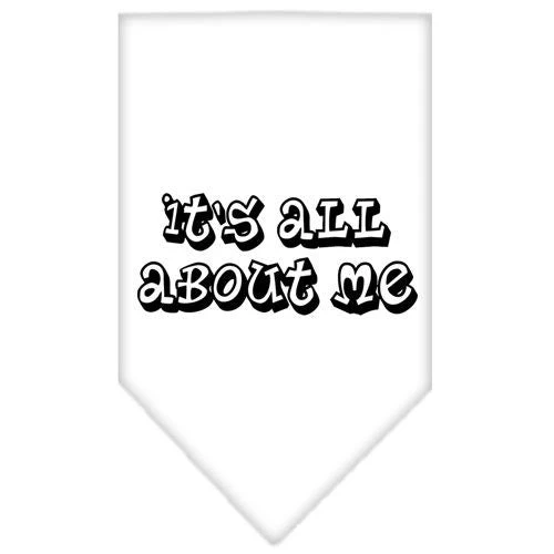 Pet and Dog Bandana Screen Printed, "It's All About Me" - Image 2