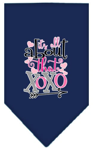Pet and Dog Bandana Screen Printed, "It's All About That XOXO" - Image 9